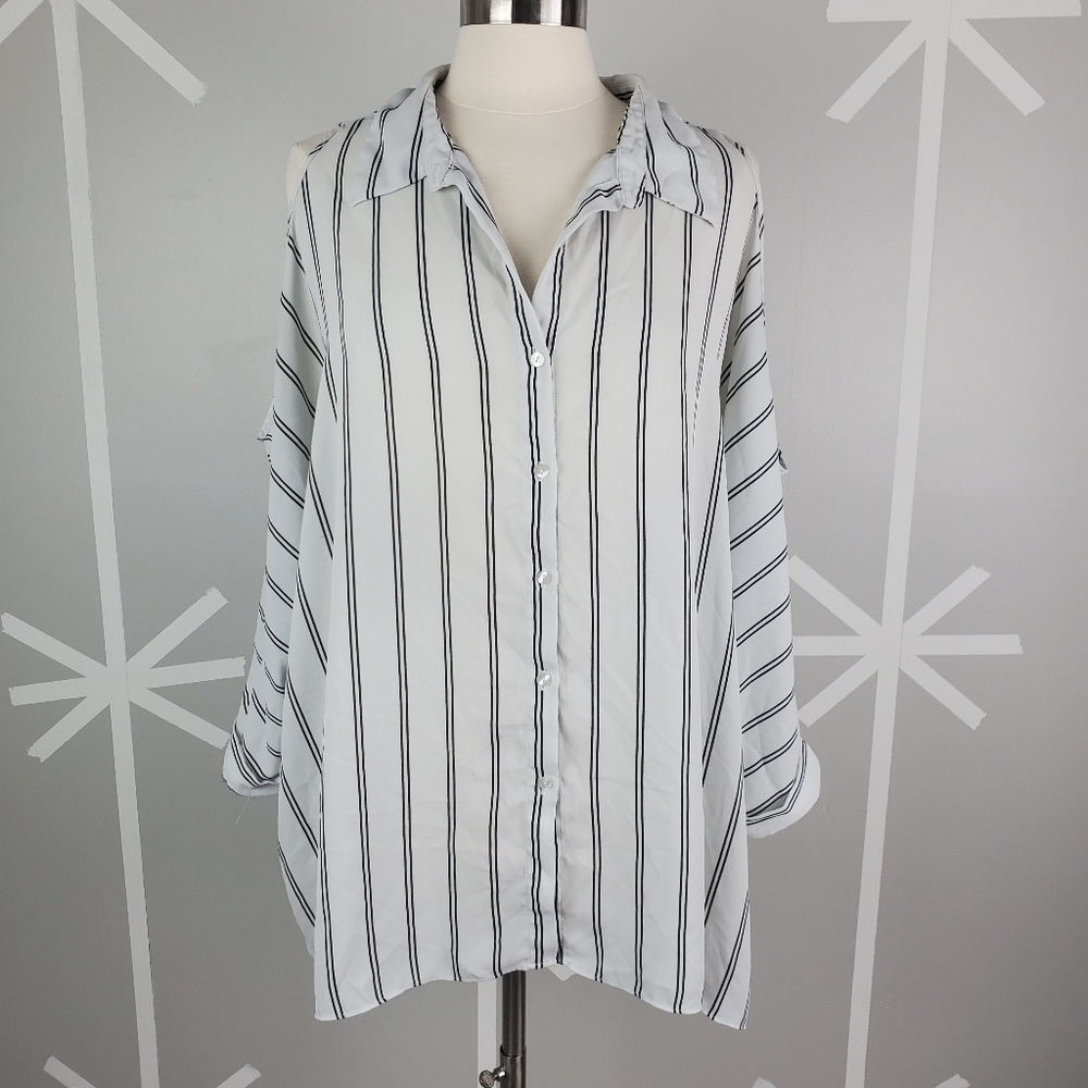 Forever 21 plus size 3X Stripe blouse